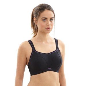 Panache Women's Non-Wired Sports Bra 32E Black